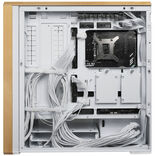 Lian Li LANCOOL 217 ATX Mid Tower White / Brown with Tempered Glass Side Panel and USB 3.2 Gen 2 Type-C USB 3.2 Gen 1 Type-A