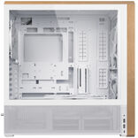 Lian Li LANCOOL 217 ATX Mid Tower White / Brown with Tempered Glass Side Panel and USB 3.2 Gen 2 Type-C USB 3.2 Gen 1 Type-A