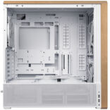 Lian Li LANCOOL 217 ATX Mid Tower White / Brown with Tempered Glass Side Panel and USB 3.2 Gen 2 Type-C USB 3.2 Gen 1 Type-A