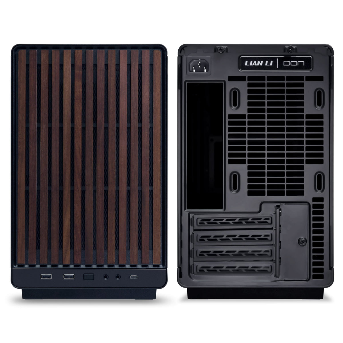 Mini Lian Li DAN Cases A3-mATX Black TG Wood Edition