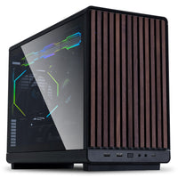 Mini Lian Li DAN Cases A3-mATX Black TG Wood Edition