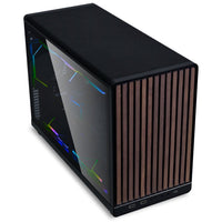 Mini Lian Li DAN Cases A3-mATX Black TG Wood Edition