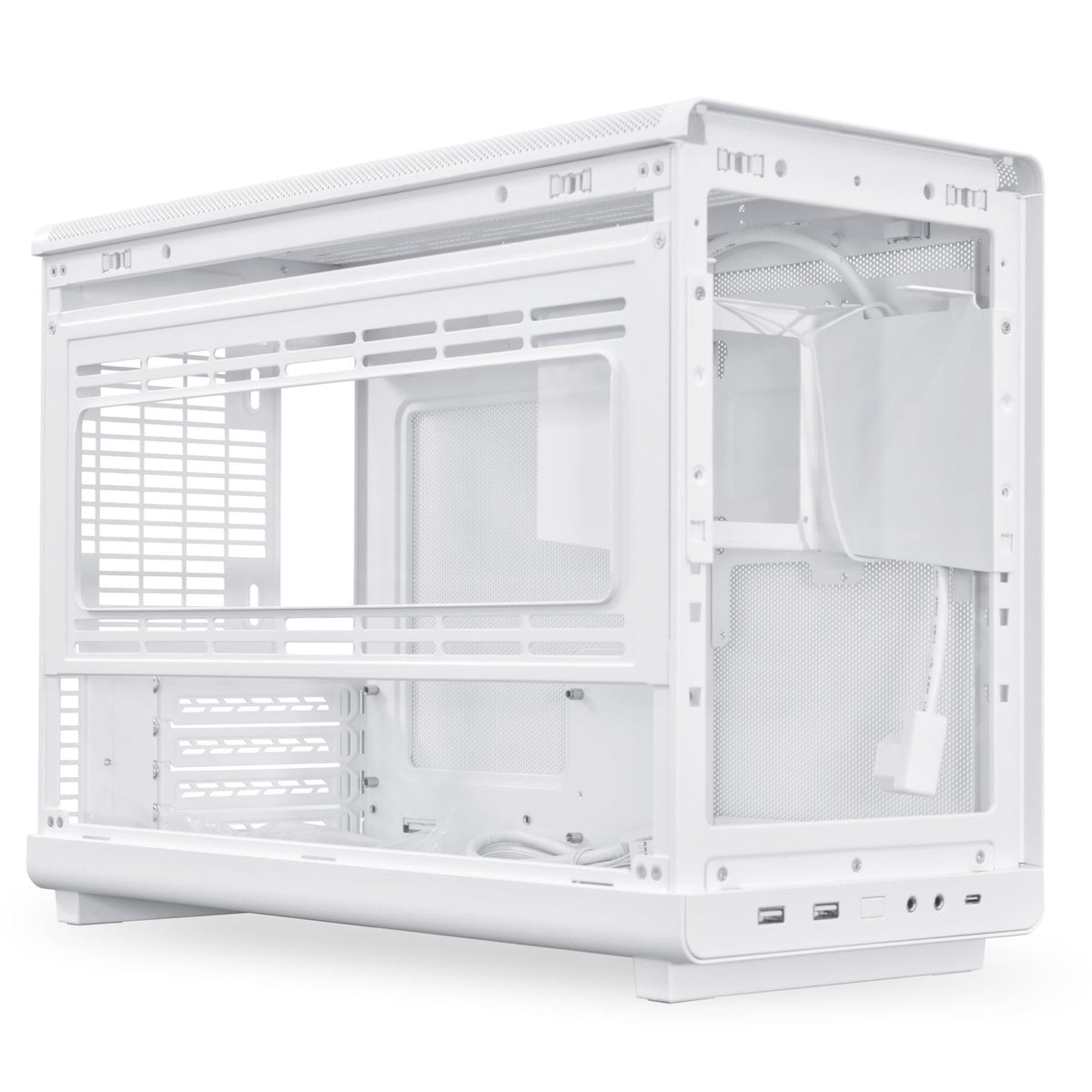 Mini Lian Li DAN Cases A3-mATX White TG Wood Edition