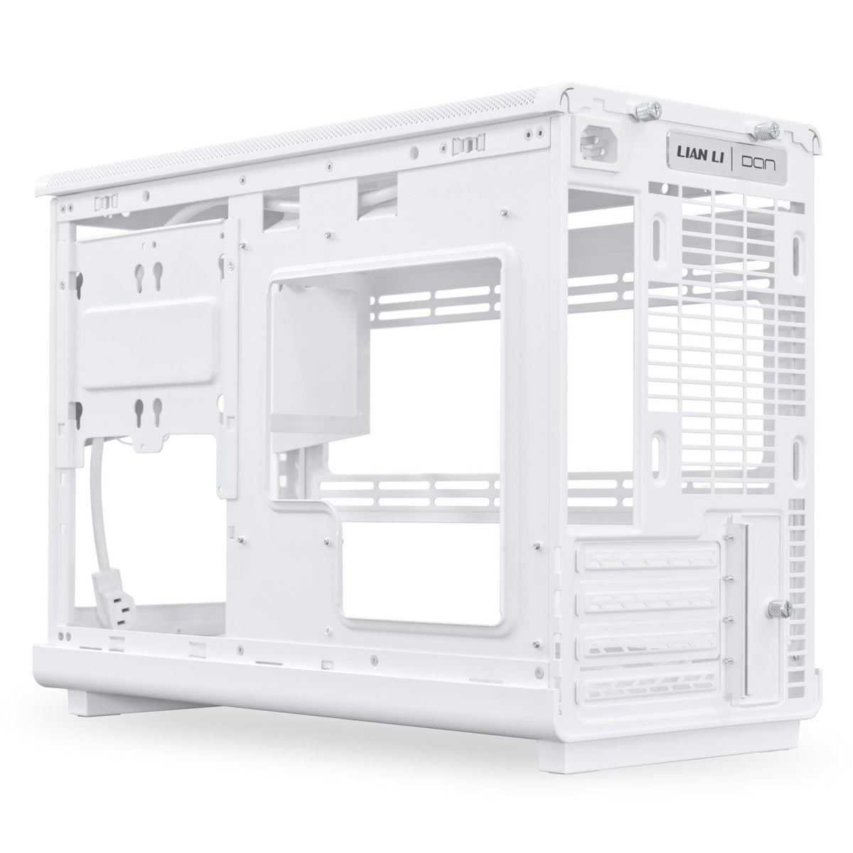 Mini Lian Li DAN Cases A3-mATX White TG Wood Edition