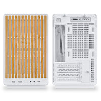 Mini Lian Li DAN Cases A3-mATX White TG Wood Edition