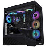 Lian Li Vector V100 ATX Mid Tower Noir avec 4 ventilateurs ARGB Panneau latéral en verre trempé