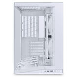Lian Li O11 Dynamic Mini V2 Flow ATX Mini Tower White Tempered Glass Side Panel with USB 3.2 Gen 2 Type-C and USB 3.2 Gen 1 Type-A
