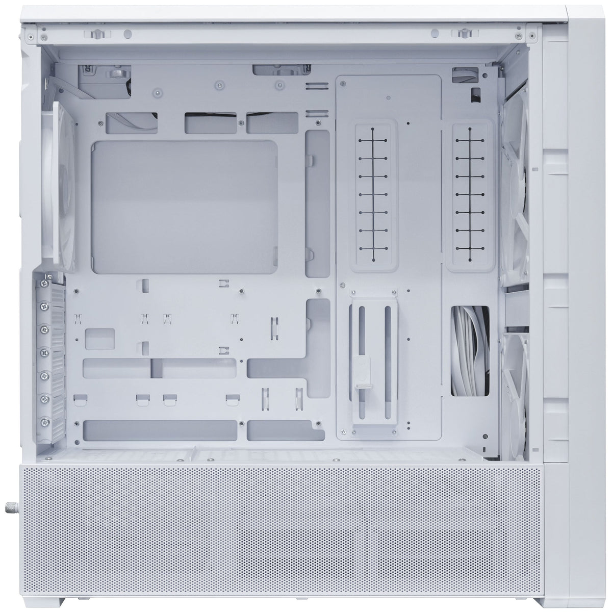 Lian Li LANCOOL 217 INF Infinity Mirror Computer Case, Mid-Tower ATX PC Case w/ 3 Pre-Installed Fans, 2x170mm ARGB Fans, 1x140mm, Front Mirror Glass Panel, Optimized Airflow - White (LANCOOL 217INFW)