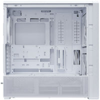 Lian Li LANCOOL 217 INF Infinity Mirror Computer Case, Mid-Tower ATX PC Case w/ 3 Pre-Installed Fans, 2x170mm ARGB Fans, 1x140mm, Front Mirror Glass Panel, Optimized Airflow - White (LANCOOL 217INFW)