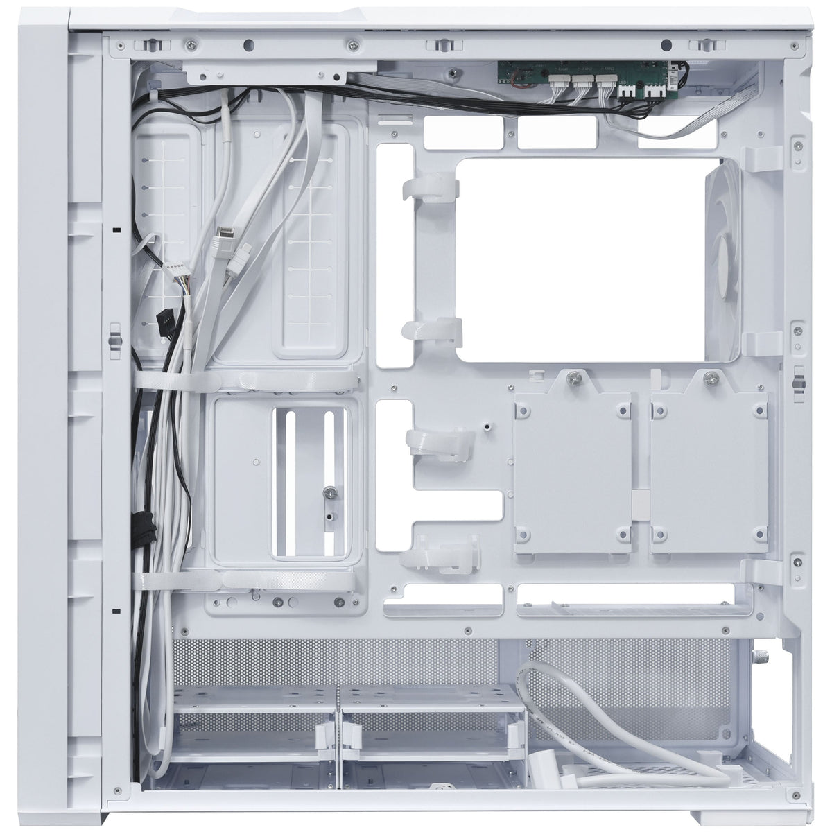 Lian Li LANCOOL 217 INF Infinity Mirror Computer Case, Mid-Tower ATX PC Case w/ 3 Pre-Installed Fans, 2x170mm ARGB Fans, 1x140mm, Front Mirror Glass Panel, Optimized Airflow - White (LANCOOL 217INFW)