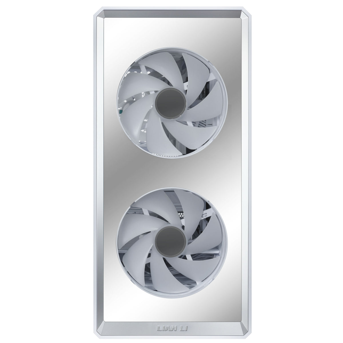 Lian Li LANCOOL 217 INF Infinity Mirror Computer Case, Mid-Tower ATX PC Case w/ 3 Pre-Installed Fans, 2x170mm ARGB Fans, 1x140mm, Front Mirror Glass Panel, Optimized Airflow - White (LANCOOL 217INFW)