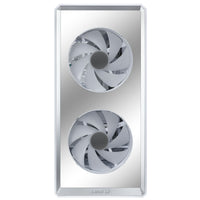 Lian Li LANCOOL 217 INF Infinity Mirror Computer Case, Mid-Tower ATX PC Case w/ 3 Pre-Installed Fans, 2x170mm ARGB Fans, 1x140mm, Front Mirror Glass Panel, Optimized Airflow - White (LANCOOL 217INFW)