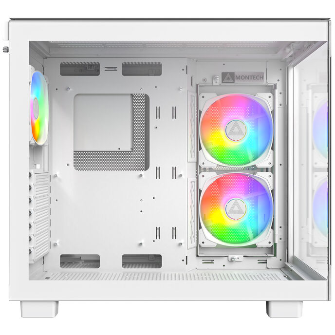 Montech KING 65 PRO PC-Gehäuse, Midi-Tower, ATX, ARGB, Tempered Glass -weiß