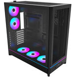 Montech HS01 PRO PC-Gehäuse, Midi-Tower, ATX, aRGB, Tempered Glass - schwarz