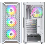 Montech XR  ATX Mid Tower White with Tempered Glass Side Panel
