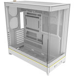 Montech HS02 PC-Gehäuse, Midi-Tower, ATX, Tempered Glass, ARGB - weiß