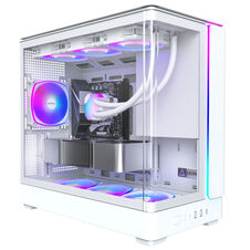 Montech KING 15 PRO PC-Gehäuse, Mini-Gehäuse, mATX, Tempered Glass, RGB - weiß