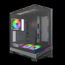 Montech Sky 3 PC-Gehäuse, Midi-Tower, ATX, ARGB, Tempered Glass - schwarz