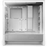 NZXT H5 Flow RGB (2024) ATX Mid Tower White Tempered Glass Side Panel with USB 3.2 Gen 2x2 Type-C and USB 3.2 Gen 1 Type-A