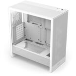 NZXT H5 Flow RGB (2024) ATX Mid Tower White Tempered Glass Side Panel with USB 3.2 Gen 2x2 Type-C and USB 3.2 Gen 1 Type-A