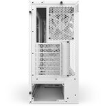 NZXT H5 Flow RGB (2024) ATX Mid Tower White Tempered Glass Side Panel with USB 3.2 Gen 2x2 Type-C and USB 3.2 Gen 1 Type-A