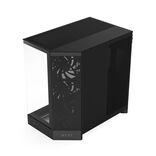 NZXT H9 Flow (2025) ATX Mid Tower Black Tinted Tempered Glass Side Panel, USB 3.2 Gen 2x2 Type-C, USB 3.2 Gen 1 Type-A