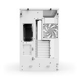 NZXT H9 Flow RGB (2025) Boîtier PC Moyen Tour ATX Blanc avec Panneau Latéral en Verre Trempé et Panneau Avant USB 3.2 Gen 2x2 Type-C USB 3.2 Gen 1 Type-A