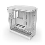 NZXT H9 Flow RGB (2025) Boîtier PC Moyen Tour ATX Blanc avec Panneau Latéral en Verre Trempé et Panneau Avant USB 3.2 Gen 2x2 Type-C USB 3.2 Gen 1 Type-A