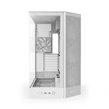 NZXT H9 Flow RGB (2025) Boîtier PC Moyen Tour ATX Blanc avec Panneau Latéral en Verre Trempé et Panneau Avant USB 3.2 Gen 2x2 Type-C USB 3.2 Gen 1 Type-A