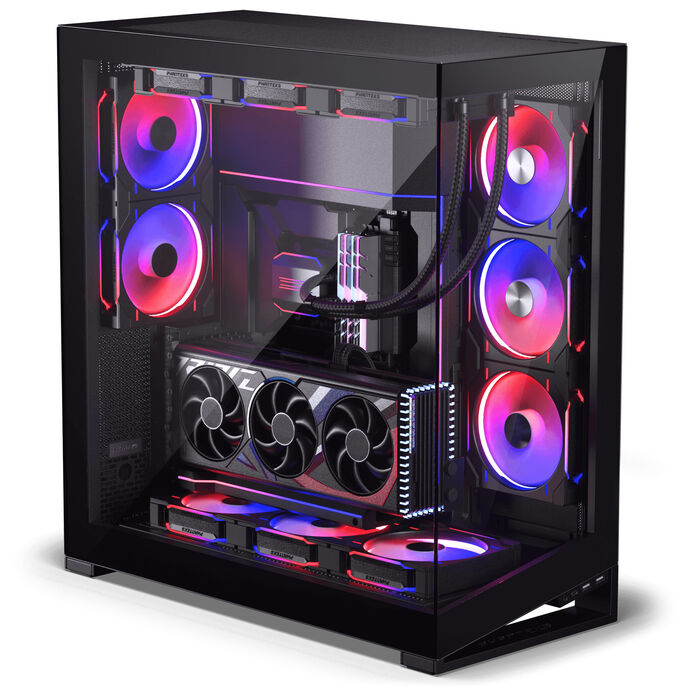 PHANTEKS NV-Series NV9 MK2 PC-Gehäuse, Big-Tower, EATX, DRGB, Tempered Glass - schwarz