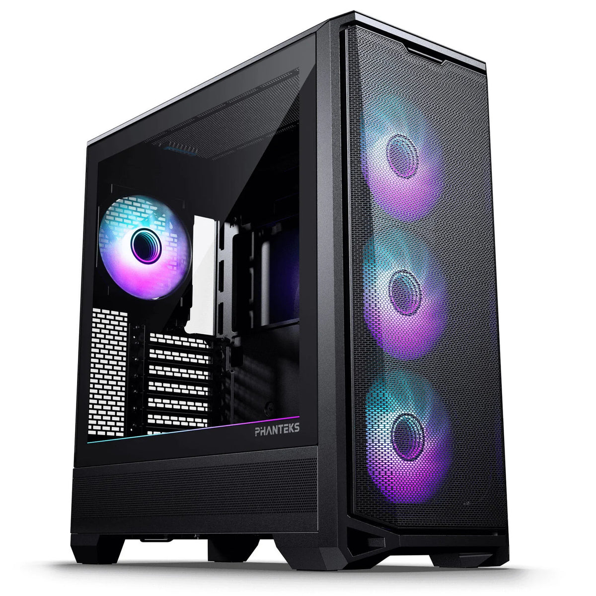 Phanteks Eclipse G400A ATX Mid Tower Black Tempered Glass Side Panel, USB 3.2 Gen 2 Type-C, USB 3.2 Gen 1 Type-A