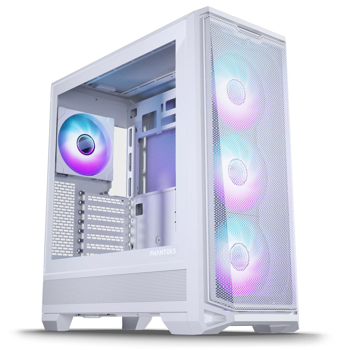 PHANTEKS Eclipse G400A PC-Gehäuse, Midi-Tower, E-ATX, Tempered Glass, D-RGB - weiß