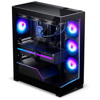 Phanteks NV5X PC-Gehäuse, Midi-Tower, E-ATX, Tempered Glass, ARGB - schwarz