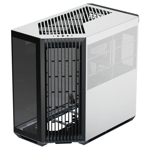 APNX V1 PC-Gehäuse, Midi-Tower, ATX, Tempered Glass schwarz weiß
