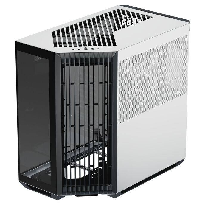 APNX V1 PC-Gehäuse, Midi-Tower, ATX, Tempered Glass - schwarz / weiß