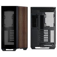 APNX V1 ATX Mid Tower Black / Brown with Tempered Glass Side Panel and USB 3.2 Gen 2x2 Type-C, USB 3.2 Gen 1 Type-A