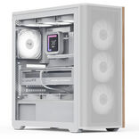 Aerocool D501A PC-Gehäuse, Midi-Tower, ATX, Tempered Glass - weiß