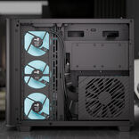 Aerocool P500C Tour Midi ATX Noir avec Panneau Latéral en Verre Trempé et USB 3.2 Gen 1 Type-A, USB 2.0 Type-A