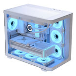 Aerocool P500C ATX Mid Tower White with Tempered Glass Side Panel and USB 3.2 Gen 1 Type-A, USB 2.0 Type-A