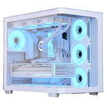 Aerocool P500C ATX Mid Tower White with Tempered Glass Side Panel and USB 3.2 Gen 1 Type-A, USB 2.0 Type-A