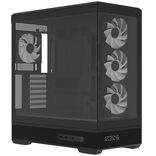 Boîtier Midi Aerocool P500B Digi-BK-v1 (noir, verre trempé x 2)