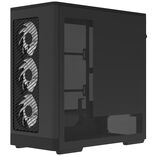 Aerocool D520A PC-Gehäuse, Midi-Tower, ATX, Tempered Glass, RGB - schwarz