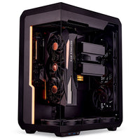 SSUPD Xhuttle ATX Mid Tower Black with Tempered Glass Side Panel and USB 3.2 Gen 2 Type-C / USB 3.2 Gen 1 Type-A Front Panel