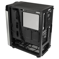 Silverstone SETA A1 ATX Mid Tower Silver / Black with Tempered Glass Side Panel, USB 3.2 Gen 2 Type-C, USB 3.2 Gen 1 Type-A