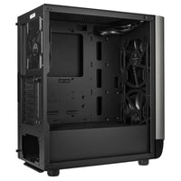 Silverstone SETA A1 ATX Mid Tower Silver / Black with Tempered Glass Side Panel, USB 3.2 Gen 2 Type-C, USB 3.2 Gen 1 Type-A