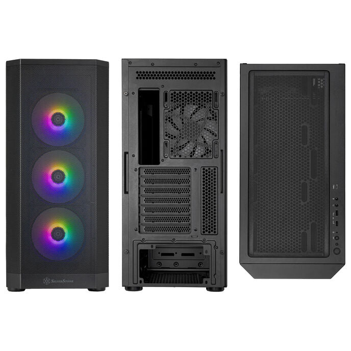 Silverstone FARA 514X Boîtier ATX moyen tour en verre trempé noir