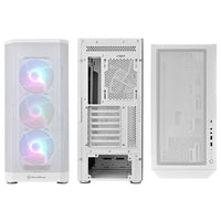 Silverstone FARA 514X ATX Mid Tower White Tempered Glass Side Panel