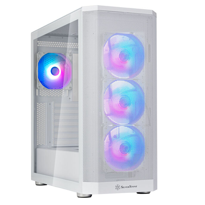 Silverstone FARA 514X ATX Mid Tower White Tempered Glass Side Panel
