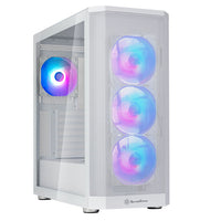 Silverstone FARA 514X ATX Mid Tower White Tempered Glass Side Panel