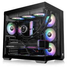 Thermaltake View 380 ARGB ATX Mid Tower Black Tinted Tempered Glass